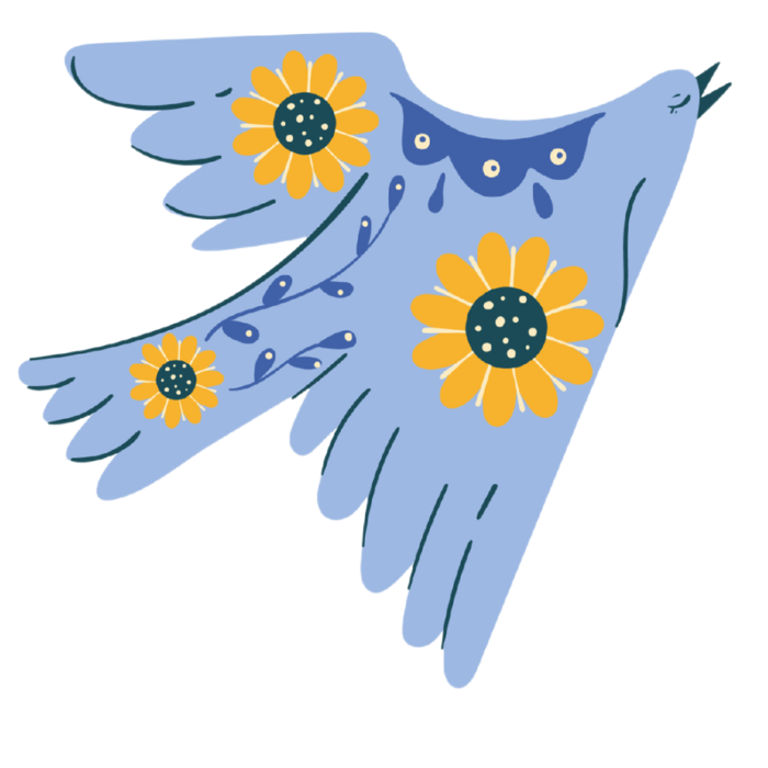 Blue artistic bird, charlotte nc